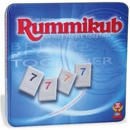 Rummikub gra liczbowa w metalowej puszce - rodzinna