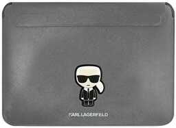 Karl Lagerfeld Sleeve KLCS16PISFG 16" srebrny/silver Saffiano Ikonik