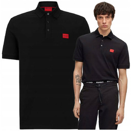 koszulka polo hugo boss meska polówka czarna classic