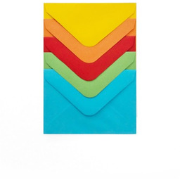 Koperta / koperty ozdobne 70x100 mm, Gładki Mix
