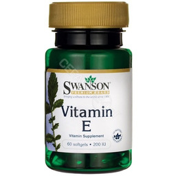 Swanson Witamina E 200IU 60 kaps