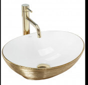 REA-U3697 Sofia Brush Gold Umywalka nablatowa