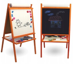 3MTOYS, Duża tablica magnetyczna kredowa 5w1 papier MOP
