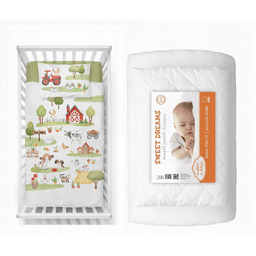 Komplet do łóżeczka 100x135 Kołdra Pościel Traktorek Farma