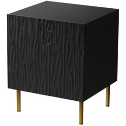 Komplet szafek nocnych czarny mat 44 cm Fiori