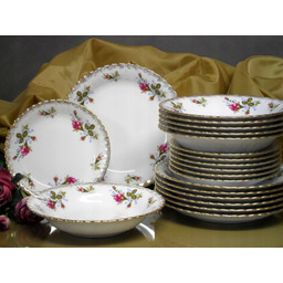001 Serwis Obiadowy 6/18 Róża Złota Iwona Chodzież