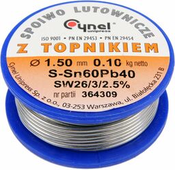 Toya Spoiwo lutownicze sn60pb40 1,5/100 Cynel 76814