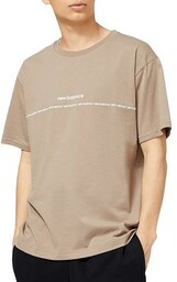 Koszulka New Balance MT23517MS - beżowa