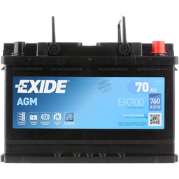 EXIDE EK700 Akumulator Pojemność akumulatora: 70Ah