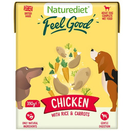 Naturediet Świeżo Przygotowany Kurczak z Ryżem i Marchewką