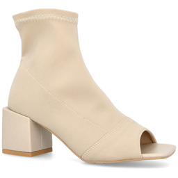 Botki streczowe z odkrytymi palcami - TYMOTEO 2876