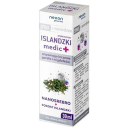 ISLANDZKI Medic+ Spray do gardła z nanosrebrem, 30