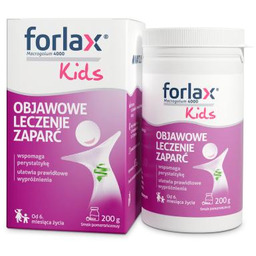 Forlax Kids na zaparcia u dzieci smak pomarańczowy,