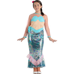 Ciao Mała syrenka bajkowa księżniczka, kostium dla dziewczynki,