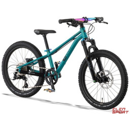 Rower Dziecięcy KUbikes 20S MTB Disc Turquoise/Laser Rainbow