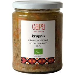 Krupnik z Kaszą Orkiszową na Boczniakach Bio 450