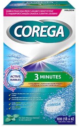 COREGA 3 Minuty tabletki czyszczące do protez