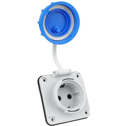 Gniazdo hermetyczne tablicowe Schuko 230V IP68 0639