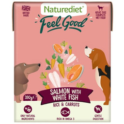 Naturediet Sensitive Świeżo Przygotowany Łosoś z Ryżem