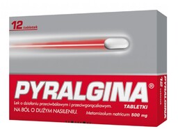 PYRALGINA 500 mg, 12 tabletek