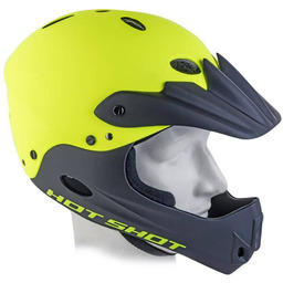Author Kask fullface Hot Shot X9 czarny mat-żółty