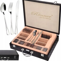 Rossner Sztućce Zestaw Sztućców W Walizce 72EL Serwis