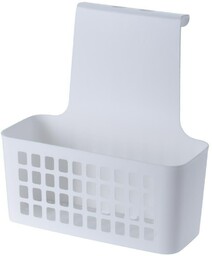 Koszyk na drzwi plastikowy biały 23,5x10x24 cm