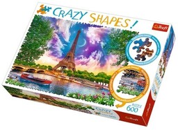 Trefl Puzzle 600 Crazy Shapes Niebo nad Paryżem