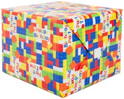 Papier do pakowania prezentów Klocki - 76 x