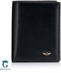 Duży Czarny Portfel Męski z RFID PETERSON 339