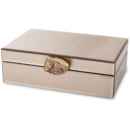Szkatułka kasetka na biżuterię szklana glamour 8x24x18,5 169331