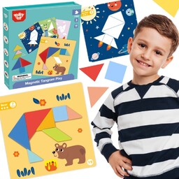 TOOKY TOY Puzzle Tangram Układanka dla Dzieci Nauka