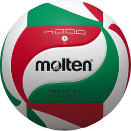 Piłka siatkowa MOLTEN V4-M4000 zielono-biało-czerwona rozmiar 4