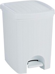 Stefanplast 30800 kosz na śmieci, o wyglądzie rattanu,