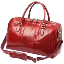 Duża Damska torba podróżna weekendowa ze skóry naturalnej