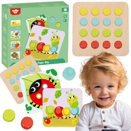 TOOKY TOY Układanka Klocki dla Dzieci Zwierzęta Dopasuj