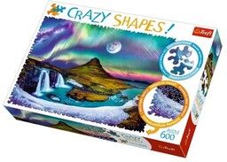 Trefl Puzzle 600 Crazy Shapes Zorza nad Islandią