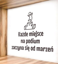 Naklejka na ścianę: Podium