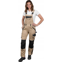 LH-SAND-B - Damskie spodnie ochronne ogrodniczki SAND, 6