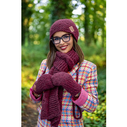 Pakamera Szal MERINO Bordo