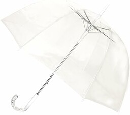 SMATI Paris - Przezroczysty damski parasol z białą
