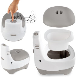 Nocnik interaktywny grający Fino szary