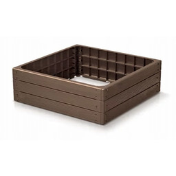 Warzywnik Skrzynia Podwyższona Grządka Base Woody Brąz 75x75