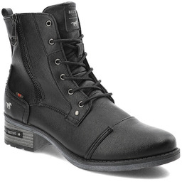 Czarne Botki Mustang Stylowe Buty Damskie