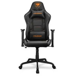 Cougar Armor Elite Black Gamingowy do 120kg Skóra