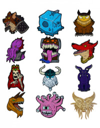 Przypinka Dungeons & Dragons - 50th Anniversary Pins
