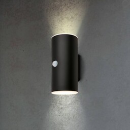 Briloner Lampa zewnętrzna z czujnikiem ruchu 3787015, czarny,