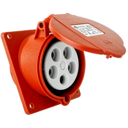 Gniazdo tablicowe skośne CEE 400V 32A/5P 83x90 mm