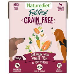 Naturediet Grain Free Świeżo Przygotowany Łosoś z Białą