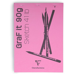 Clairefontaine 96671C - Blok zszywany GraF''it - 80
